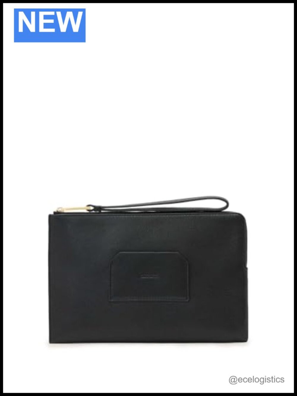 Large Leather Bi-Fold Wristlet Wallet with Zip Closure